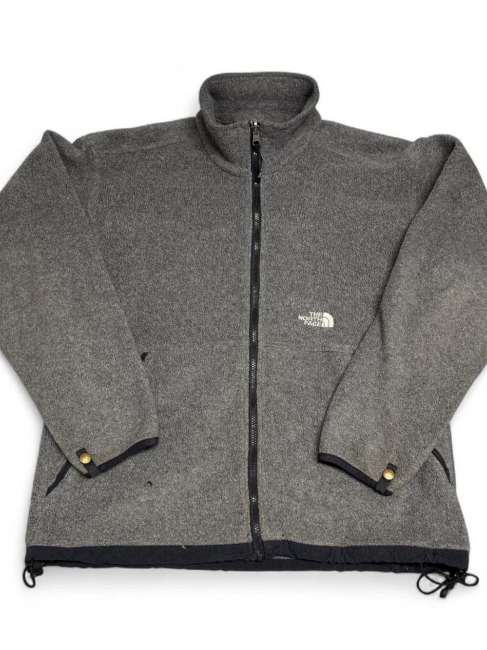 Vintage The North Face Gray Full Zip Fleece Jacket